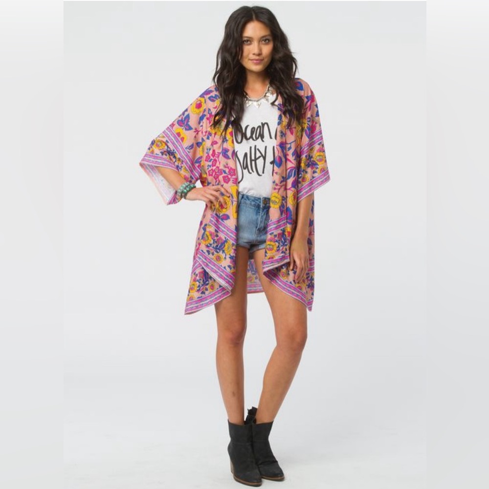 Billabong Mystic Pearl Cover Up Kimono Robe OS